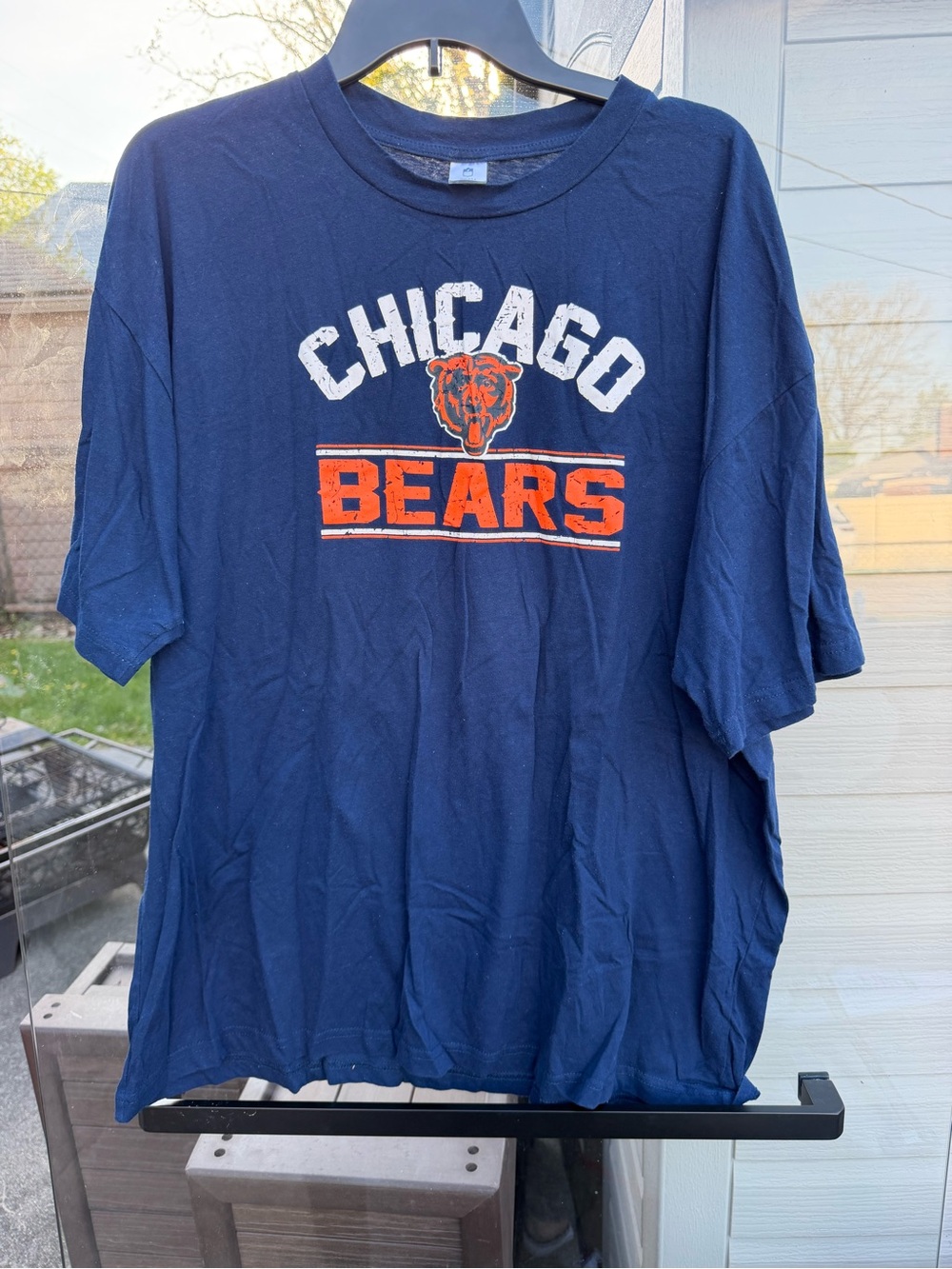 Team Apparel Chicago Bears Navy and Orange Short-Sleeve Tee